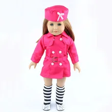 18 inch American girl font b dolls b font clothes manually white wedding dresses children Christmas