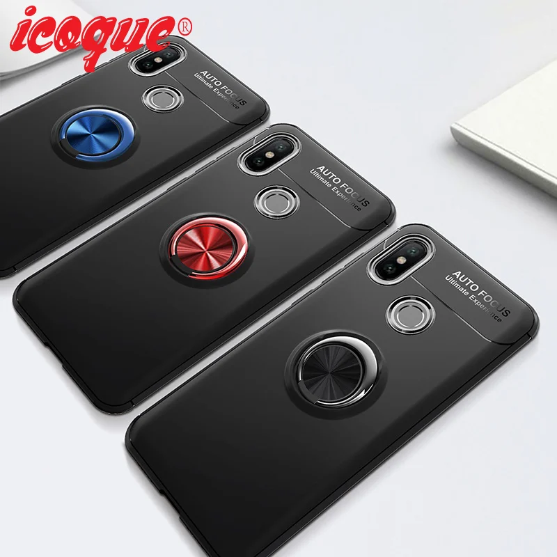 Чехол с кольцом-держателем для Xiaomi Redmi Note 5 чехол магнитной подставкой из мягкого