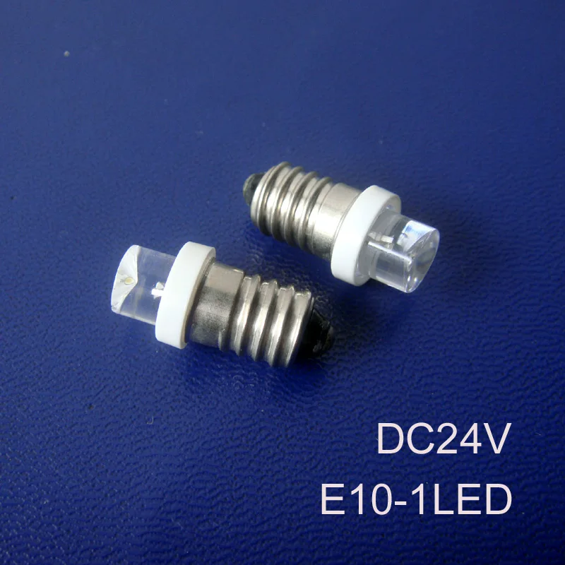 Высокое качество 24V E10 светодиодные лампы сигнальные огни 24v DC24V Бесплатная
