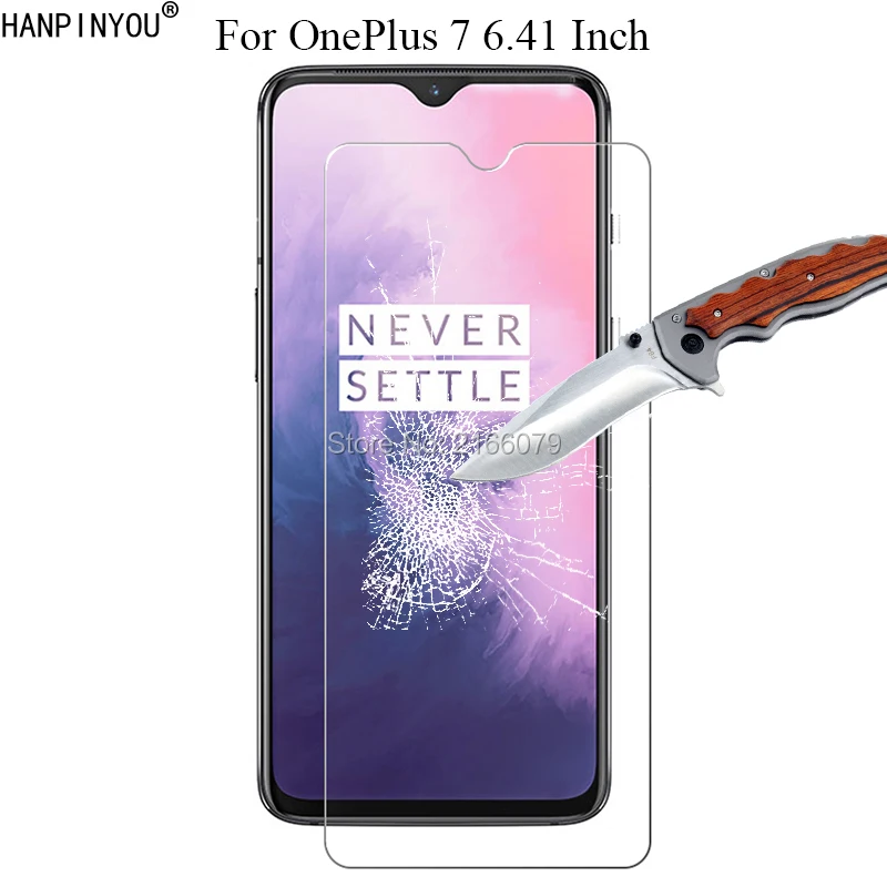 1 Pc / 2 Pcs 9H 2.5D Tempered Glass Screen Protector For OnePlus 7 6.41&quot Protective Film + Clean Tools | Мобильные телефоны и