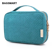 BAGSMART путешествия кейсы для хранения бижутерии мешочек для Хранения Драгоценностей для Цепочки и ожерелья, серьги, кольца, браслет