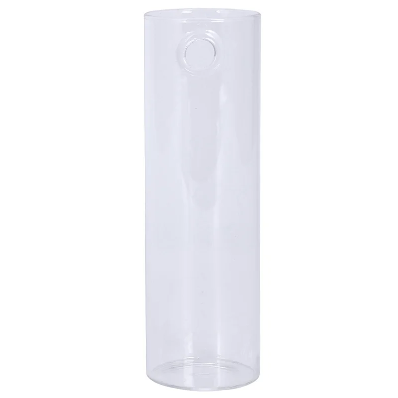 

Cylinder Glass Wall Hanging Vase Bottle for Plant Flower Decorations