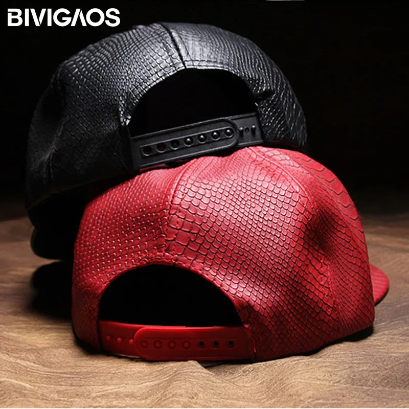 Новая металлическая скульптура голова льва Snapback шляпы змеиная кожа хип хоп кепка