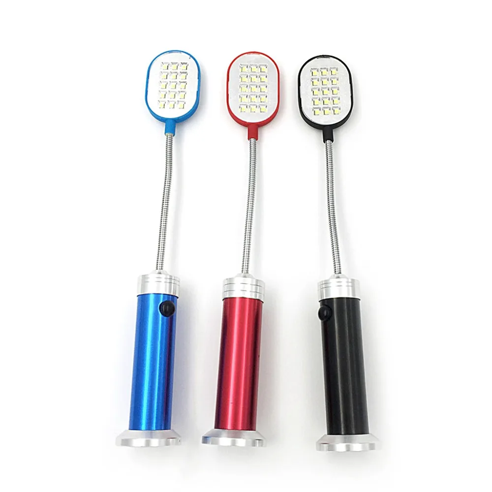 

Flexible Magnetic Base Computer Table Working Light Lamp 15 LED Study Flashlight