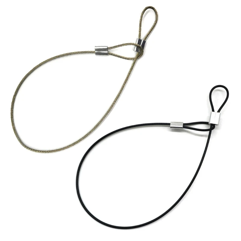 Action Camera Stainless Steel Tether Lanyard Safety Wire 30cm For Travel