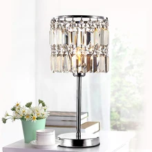 Простая Хрустальная настольная лампа для украшения гостиной, ресторана, учебы, освещение для столовой, настольные светильники ZA