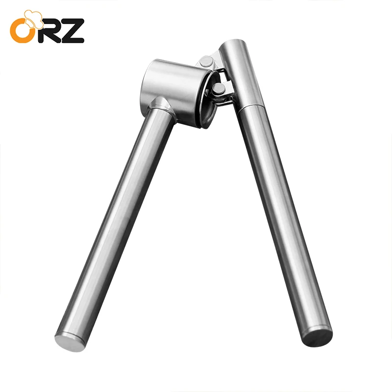 ORZ Stainless Steel Garlic Presses Long Handle Ginger Crusher Peeler Chopper Kitchen font b Gadgets b