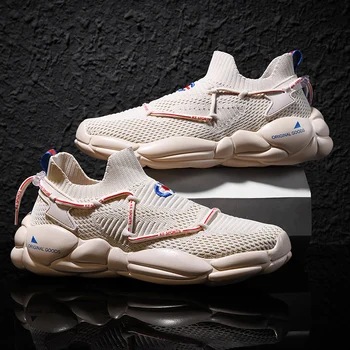 

YRRFUOT High Quality Sneakers for Men Outdoor Non-slip Men Shoes Light Loafers Shoes Brand Brand Fashion Breathable Casual Shoes