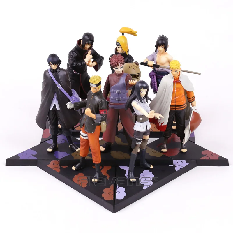 

2pcs/set Naruto Shippuden Uzumaki Naruto Hyuuga Hinata Uchiha Sasuke Deidara Gaara Uchiha itachi PVC Figures Collectible Toys