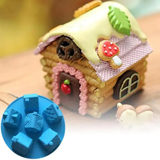 1 pc small house cake mold silicone christmas 6 house chiffon cake 1 pc small house cake mold silicone christmas 6 house chiffon cake mold diy fondant different