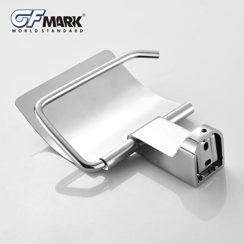 Держатель для туалетной бумаги GFmark хромированный настенный держатель с крышкой