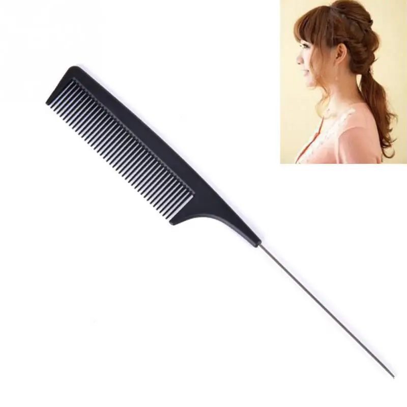 

New Arrival Fine Tooth Metal Pin Hairdressing Hair Styling Rat Tail Anti-static Comb