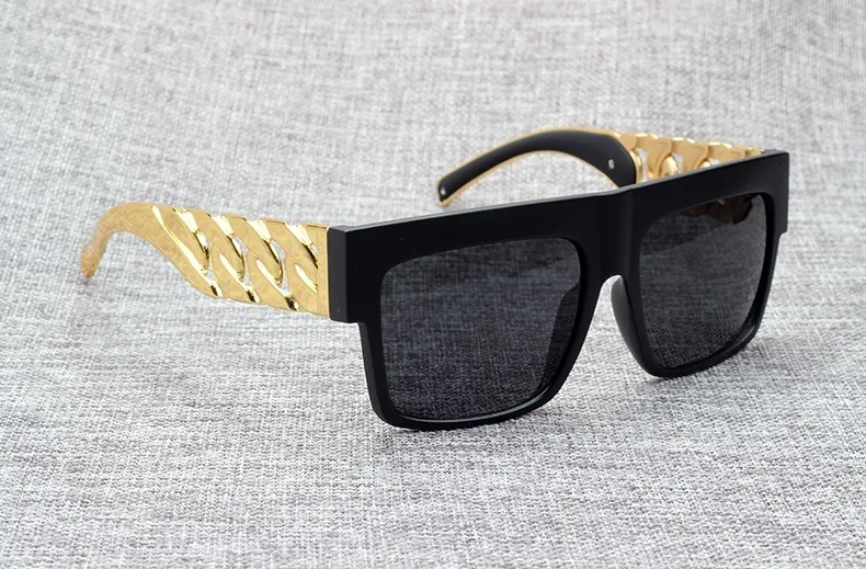 JackJad модные как у золотая металлическая цепочка Ким Кардашьян Бейонсе солнцезащитные очки винтажные хип хоп солнцезащитные очки Oculos De Sol