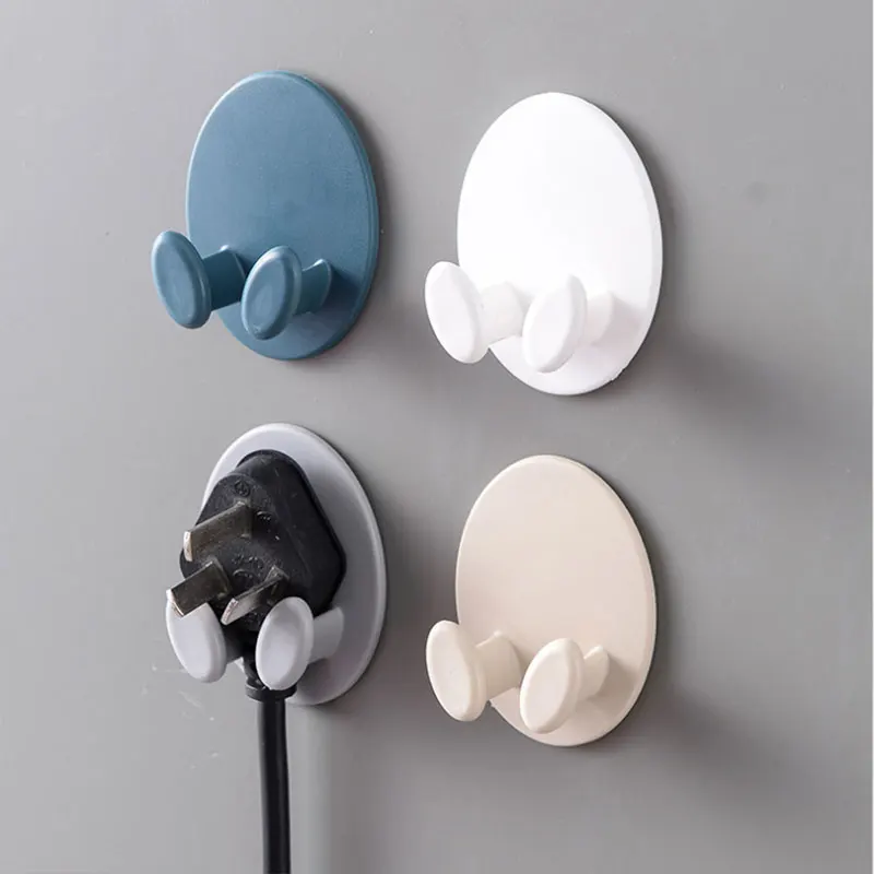 

Plug Hook Cute Door Hanger Kitchen Accessories Adhesive Storage Hook