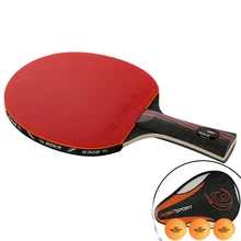 

Professional 9.8 Imitation Carbon Nanoscale WRB System Table Tennis Bat Racket Long Short Handle Ping Pong Paddle With Carry Bag