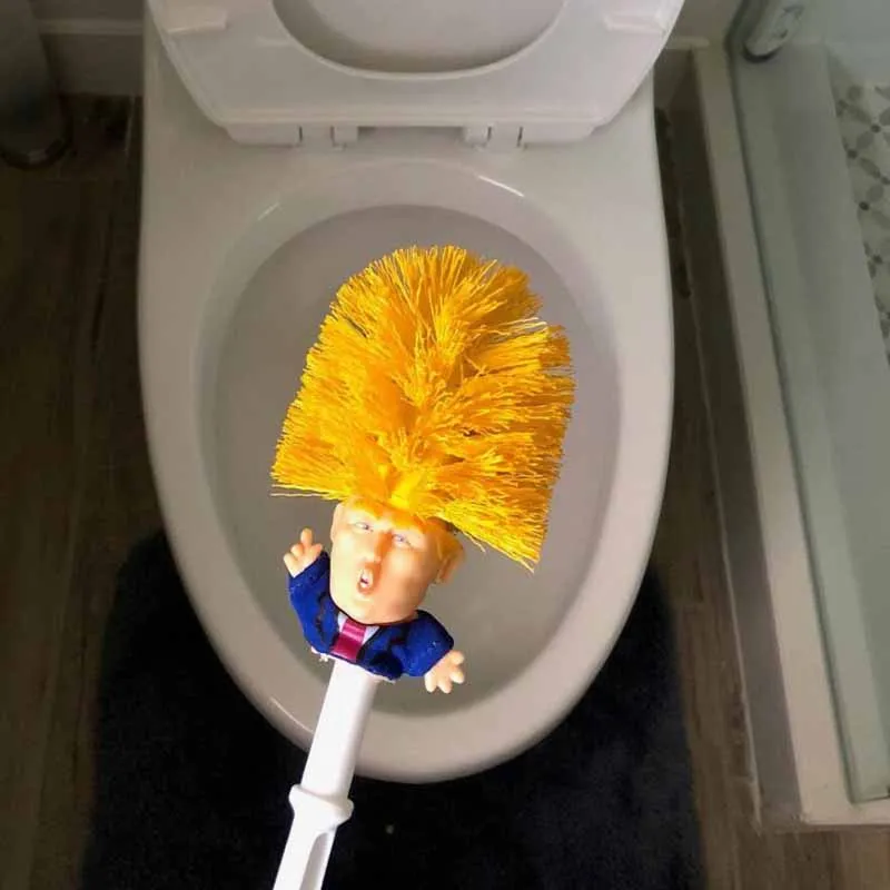 

Toilet Brush Holders WC Borstel Donald Trump,Original Trump Toilet Brush, Make Toilet Great Again Commander In Crap Dropship