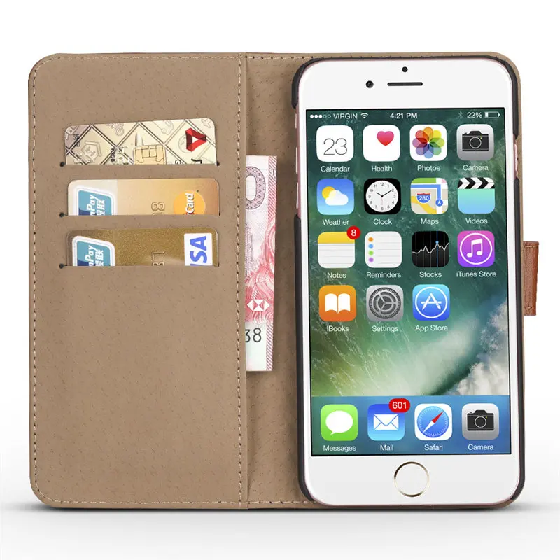 BELIAL Cases for iPhone X Case With Card Slot Luxury Leather Microfiber Flip Cover for iPhone 7 8 Plus Case Wallet Magnetic (10)