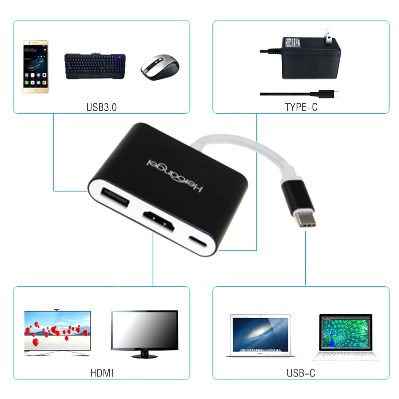 Адаптер HDMI Type C для Nintendo Switch Hub USB to Mini Dock Station HD Transfer MacBook Xiaomi Laptop Phone|Запасные части| |
