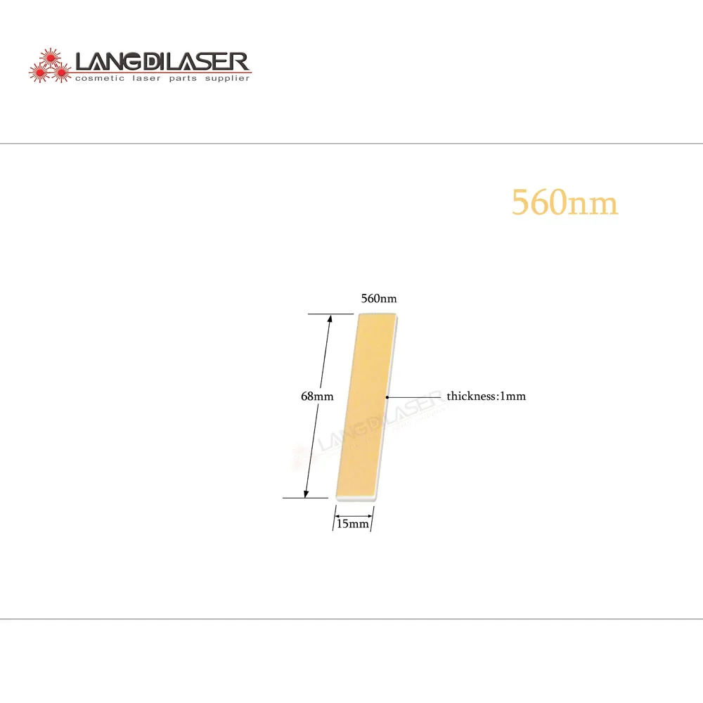 

560~1200nm IPL filters , size : 68*15*1mm , optic filter for IPL , skin rejuvenation , photo rejuvenation , laser optic filters