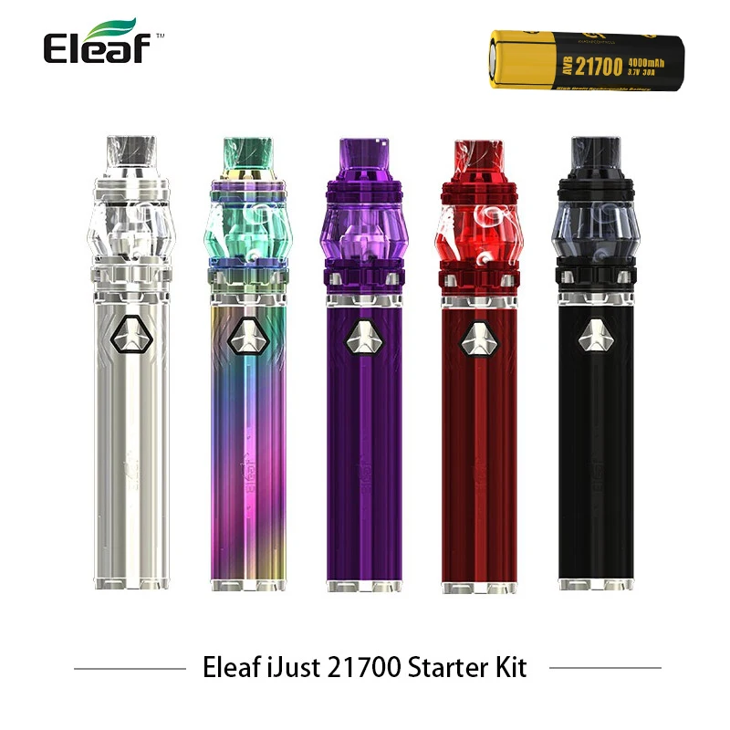 Оригинальный Eleaf iJust 21700 с Элло Дуро Комплект 80 W электронная сигарета Vape 5 мл бак