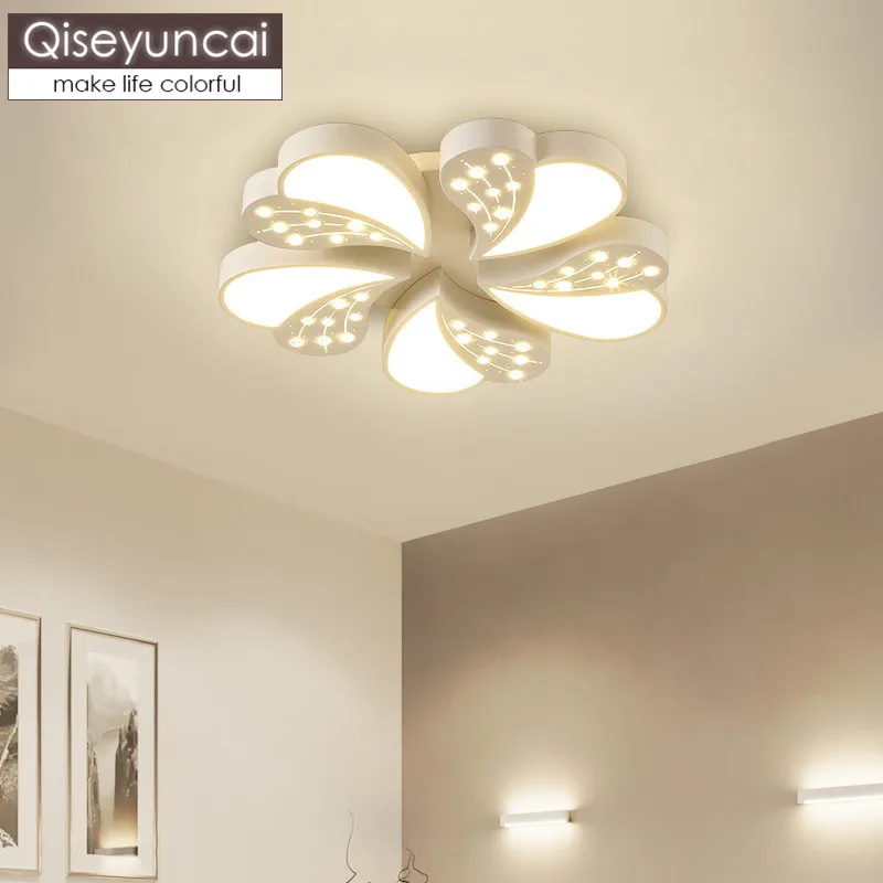 

Qiseyuncai Modern restaurant simple creative led ceiling lamp romantic warm atmosphere living room study master bedroom lighting