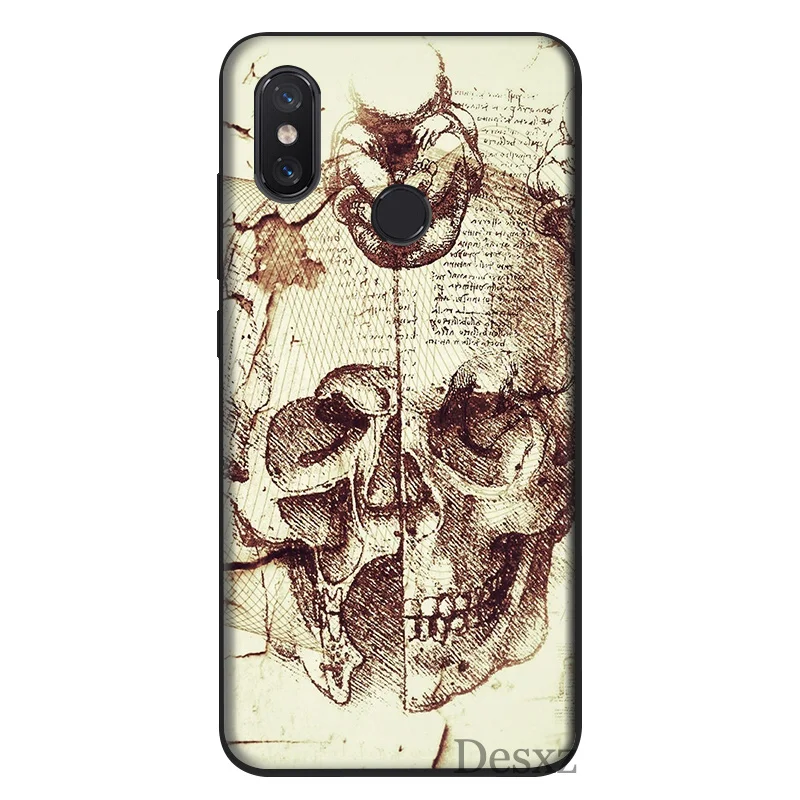 Итальянский чехол для телефона Leonardo Da Vinci с художественной росписью Xiaomi Mi 6 8 Lite A1 A2
