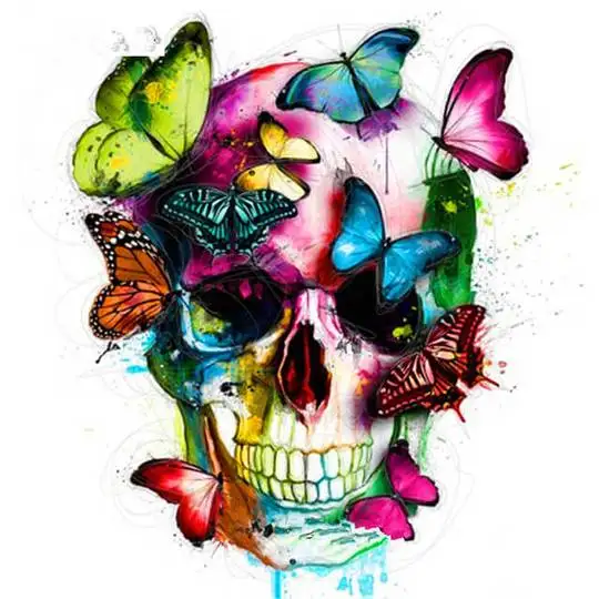 Gothic Butterfly Skulls