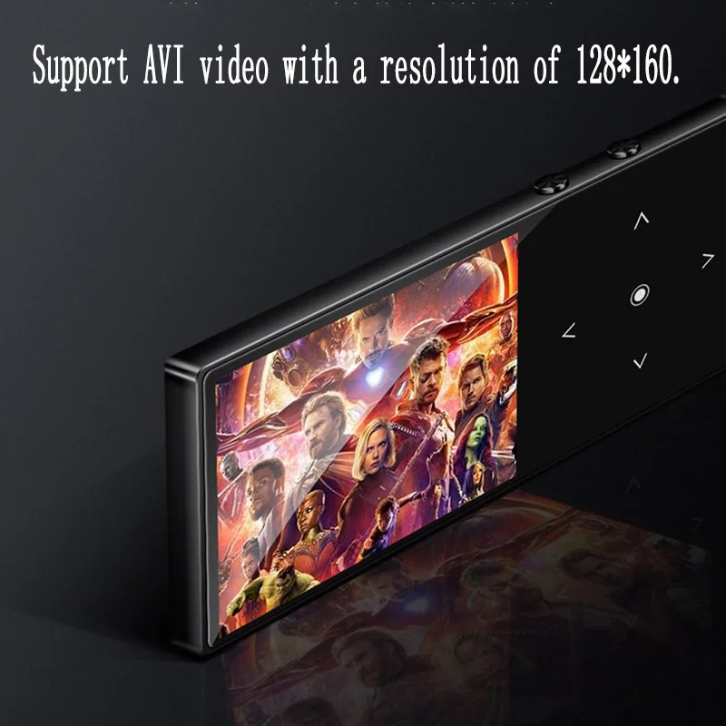 Bluetooth 4 1 MP3 плеер BENJIE K8 с сенсорным ключом ультра тонкий 8 ГБ музыкальный дюймов