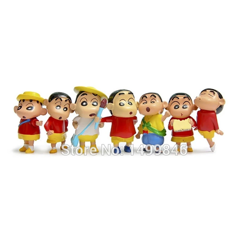 28 шт. Аниме Crayon Shinchan экшн игрушечные фигурки из ПВХ японский Crayon Shin-Chan фигурки модель игрушки для детей