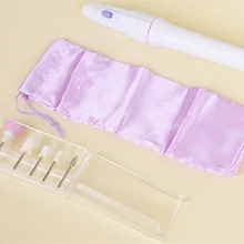 Портативный мини-Электрический Фрезер для ногтей, фрезер для системы Нейл Арта, набор маникюрных инструментов для ухода за ногтями аппарат для маникюра, 5 шт./набор, пилка для ногтей головки для педикюра