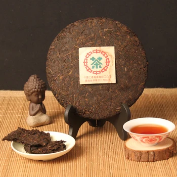 

357g China Yunnan Menghai mellow Oldest Ripe pu'er Tea Down Three High Clear fire For Lost Weight Green Food