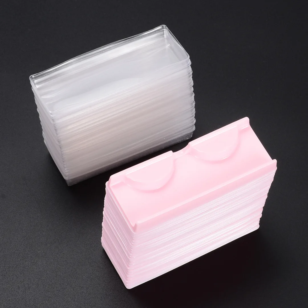 25pcs/50pcs Plastic Empty Eyelashes Storage Cases Container for Makeup Cosmetic Fake Lashes
