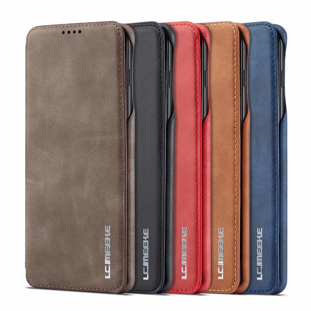 

Luxury Flip Leather case For Samsung Galaxy s10 9 8 7 plus Shockproof Anti-fall funda back Stand cover For Samsung Note 8 9 capa