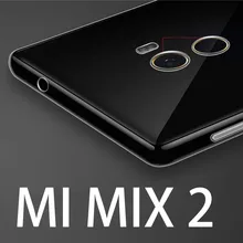 

Xiaomi mi mix 2 mix2 case cover Transparent thin silicone shell 5.99" ultra thin Clear cover mimix2