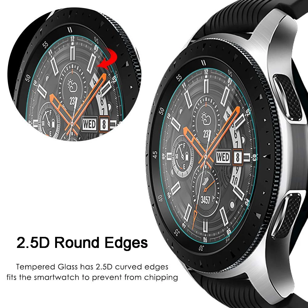 Закаленное стекло твердостью 9H для Samsung Galaxy Watch Band 42 мм 46 SM R810/R800 защита экрана от