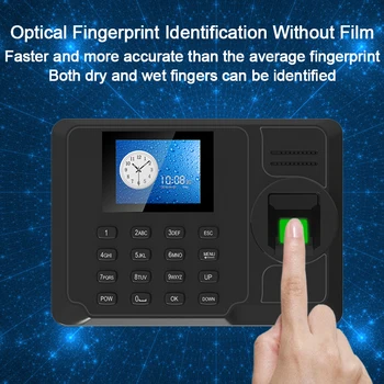 

Biometric Fingerprint Attendance System Machine TCPIP USB Time Clock Employee Office Time Attendance Recorder Spanish Portuguese