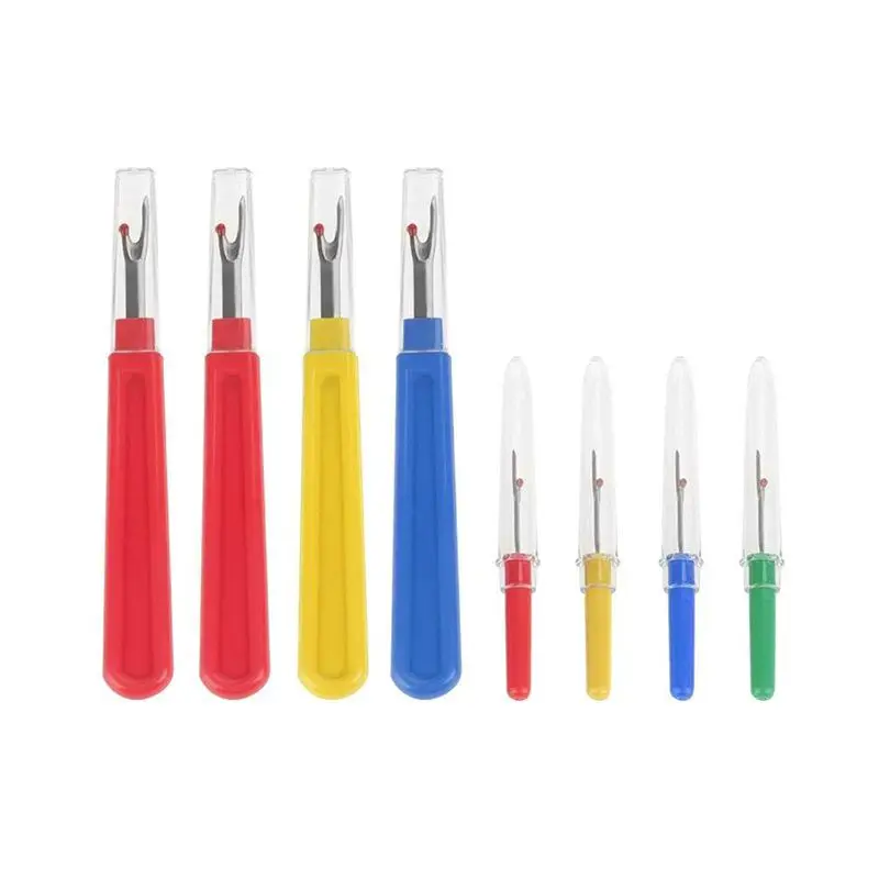 

8Pcs Economic Seam Ripper 4 Big and 4 Small Handy Stitch Ripper Sewing Tools for Removing Unwanted Seams and Hems Random Color