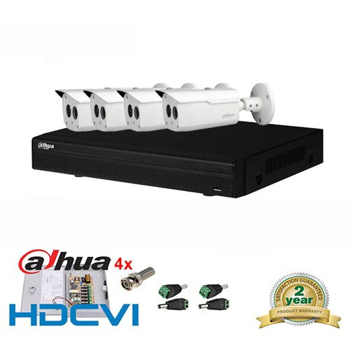 

DAHUA HCVR7104H-S2 4CH H.264 2MP HDCVI DVR Security System kit +4pcs Dahua DH-HAC-HFW1100B Security HDCVI camera 960P IR Camera