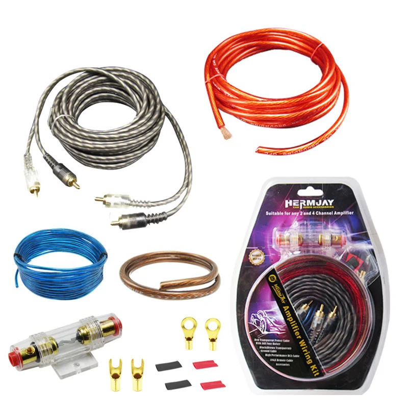 Car Audio Speakers Wiring Amplifier Subwoofer Installation 8GA 5m Power