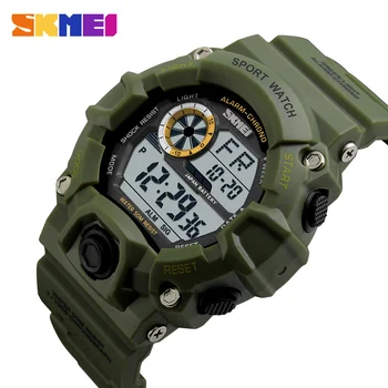 

Skmei Military Sports Watches Men Alarm 50m Waterproof Watch Led Back Light Shock Digital Wristwatches Relogio Masculino 1019