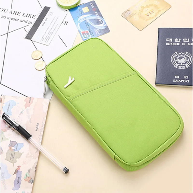 Passport Cover Travel Credit ID Card Holder Cover Money Wallet Document Organizer Men Women Multifunction Passport Bag PC0050 (8)