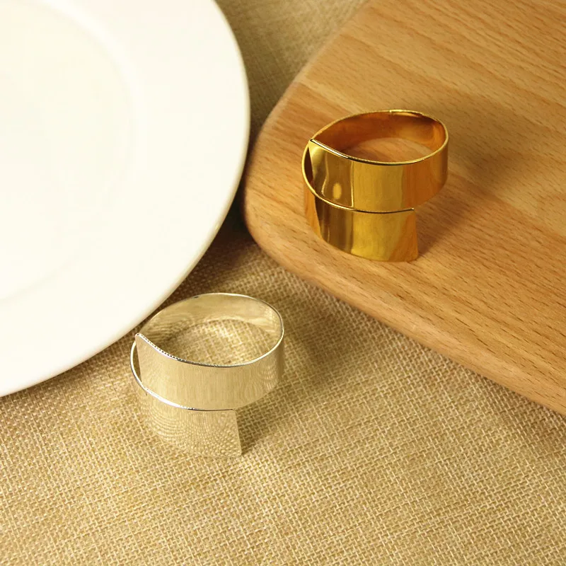 

10PCS metal stainless steel napkin ring wedding banquet jewelry