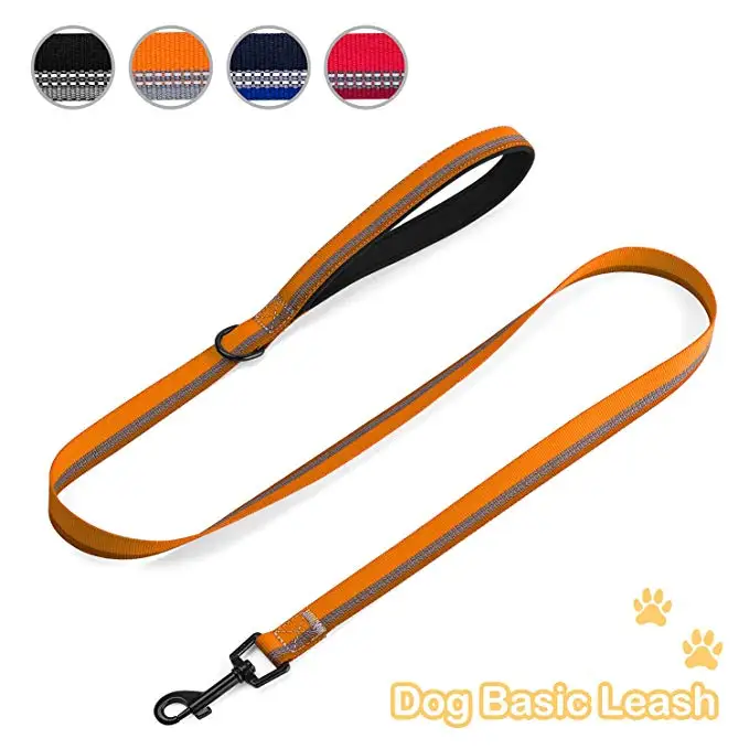 

Four Color Reflective Classic Dog Leash Nylon Pet Leash Rope Soft Pet Walking Leading Long Obedience Recall Foot Feet Training