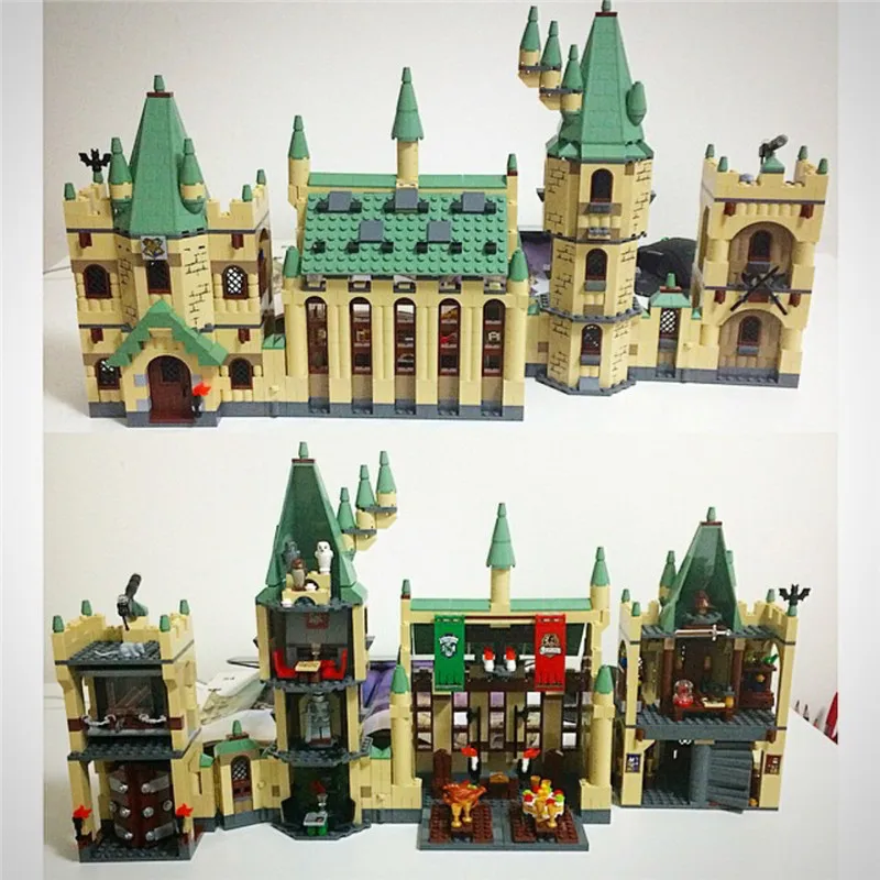 

Movie Series 16030 1340PCS The Hogwarts Castle Sets Model Building Kits Block Bricks Compatible 4842 Toys For Children
