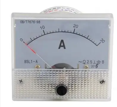 

85L1 1A 2A 3A 5A 10A 15A 20A 30A 50A 75A AC Panel Meter Analog Panel Ammeter Dial Current Gauge