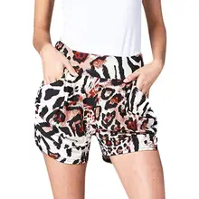 Модные летние женские Shrts пляжные леопардовые с карманом повседневные шорты шаровары Повседневные Брюки Стильные прочные Enought Hot