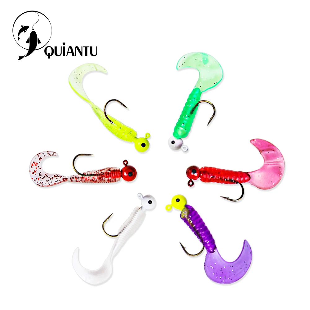 

17 Pcs Soft Worm Lure Carp Fishing Baits Set 17 Lead Head Jig Hook Simulation Suite Fishing Baits Set Tackle Pesca Bass Trout