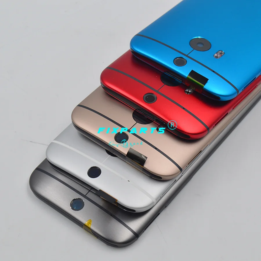 HTC One 2 M8 Battery Cover Back Rear Housing Door 5.0 inch M8 Mini Battery With Power Volume Buttons (6)