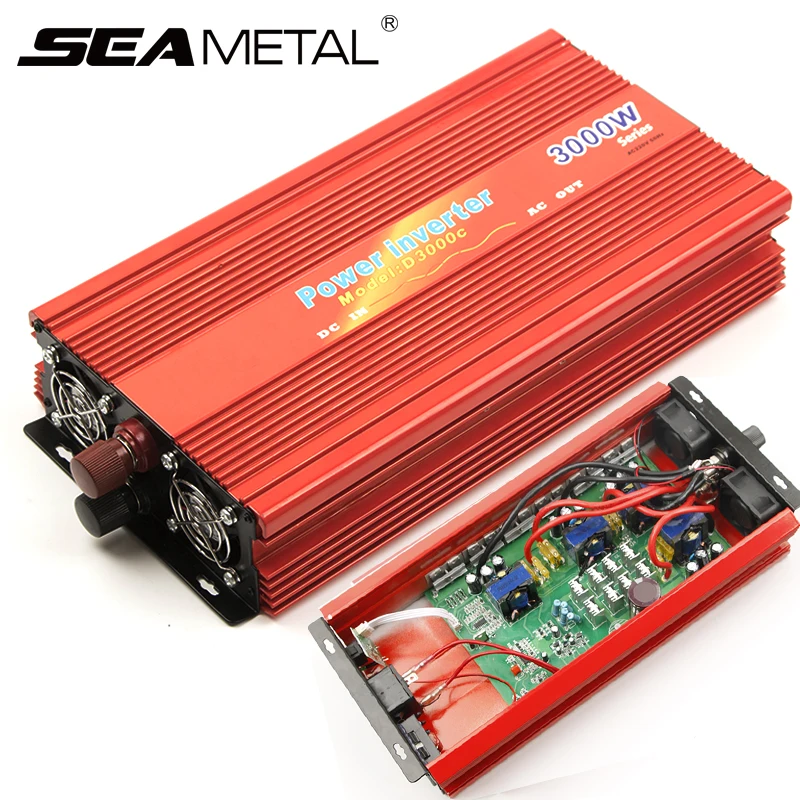 

Car Inverter 12V 220V 4000W 2000W Power USB Voltage Supply DC AC 110V Wave Automobiles Charger Converter Travel Auto Accessories