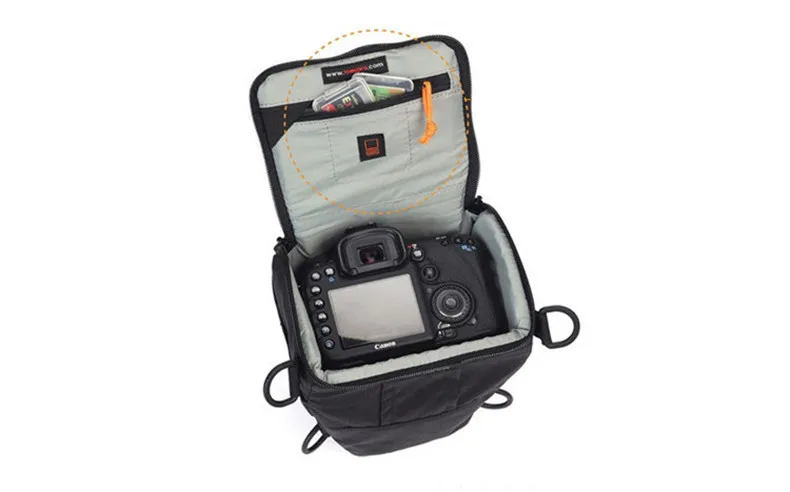 Lowepro Toploader Zoom 55 AW 50 AW зеркальная камера треугольная Наплечная Сумка дождевик портативный поясной чехол-кобура для Canon Nikon